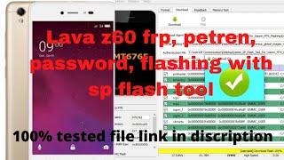 Lava Z60 How to Flash with SP Flash Tool || 100% Tested Flash File