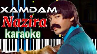 Xamdam Sobirov - NAZIRA | KARAOKE • TEXT • QOʻSHIQ MATNI • LYRICS • MINUS | XOLBUTAYEVA караоке