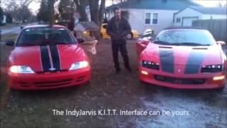 IndyJarvis Talking Car Interface- K.I.T.T GUI Home Interface tests