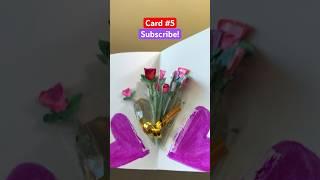 5 Valentine’s Day popup greeting card ideas! (Compilation) #shorts #art #valentinesday #popular #diy