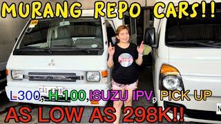 MURA REPO CAR PRICES  | CHEAPEST REPOSSESSED CARS | L-300, H-100, PICK UP|SUV|TOYOTA|Fortuner#hilux