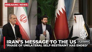 ‘Phase of unilateral self-restraint has ended,’ Iran tells US in indirect message: Official