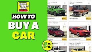 GTA Online How to Buy a Car