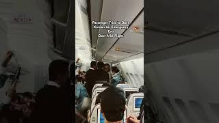 Passenger Tries to Open Korean Air Emergency ExitDoor Mid-Flight #rrair #koreanair #shorts