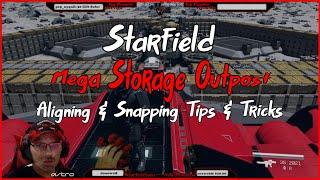 Starfield OCD Mega Storage Outpost Building - Snapping & Aligning Tips & Tricks