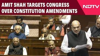 Amit Shah Speech Latest | "Curtailed Freedom Of Expression": HM Shah Attacks Cong Over Constitution