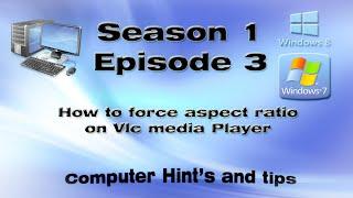 How to force aspect ratio on Vlc media