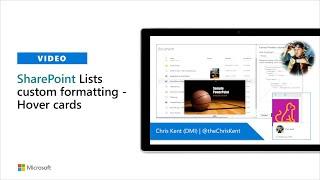 SharePoint Lists custom formatting – Hover cards