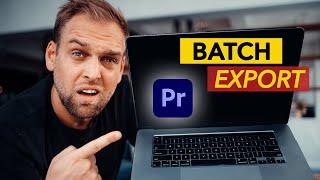 How to EXPORT multiple CLIPS in Premiere Pro (FASTEST Batch Workflow)