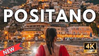 [4K]  POSITANO Italy (Amalfi Coast) WALKING TOUR WITH SUBTITLES (Story) DRONE August 2023