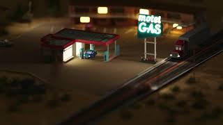 The 1 Star Motel - Gas station Voxel diorama