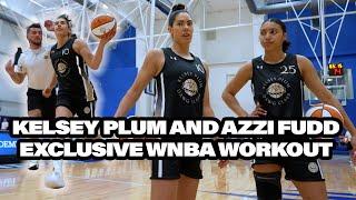 HOW TO TRAIN LIKE A PRO!  Kelsey Plum and Azzi Fudd Exclusive Workout with Under Armour HEAVY STEP!