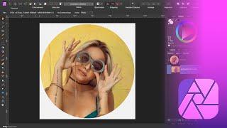 How to Crop Picture to Oval Shape Avatar in Affinity Photo