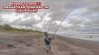 MELENGKUNGG..‼️LEMPAR PAS IKAN LEWAT, JORAN BARU DI TARUH REEL LANGSUNG BERDERIKKK‼️MANCING PANTAI