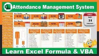 #165-Fully Automated Attendance Sheet In Excel (2021) | Complete Attendance Management System