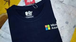 Microsoft Internship Swag T-shirt Unboxing || Future Ready Talent Program || Azure || GeekerBuddy