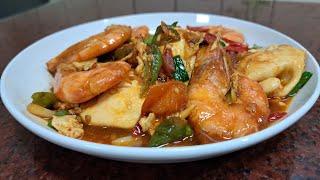 AWAS BIKIN KALAP DA KETAGIHAN MAKAN INI ‼️ RESEP UDANG TELUR CEPLOK ASAM MANIS