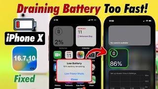 Fix- iPhone X Battery Draining Fast!