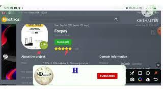 Foxpay - Online Hyip investment site paying for longterm | todays Update | Hyipsdaily review