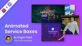 How to use Animated Service Boxes of The Plus Addons for Elementor?