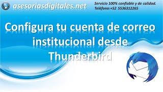 Configurar Correo Institucional desde PC