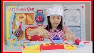 Unboxing Mainan Anak Masak Masakan - Kitchen Set Toys For Kids - Mainan Anak Perempuan