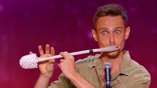 Dans "la France a un incroyable talent", Fils de Flûte transforme n'importe quoi en instrument !