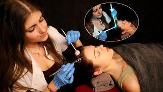ASMR Scalp Sensory Exam [Real Person] Intensive Kopf Untersuchung bei Migräne  Deutsch