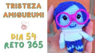 Día 54 Mini TRISTEZA Intensamente amigurumi tejido a crochet RETO 365 días #amigurumis #insideout2