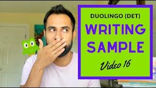 DET (Duolingo English Test) Task 16: A guide to the WRITING SAMPLE