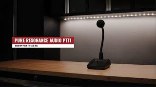 Reliable & Durable Desktop Paging Push-To-Talk Gooseneck Microphone: The Pure Resonance Audio PTT1