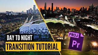 Day To Night Drone Waypoint Transition + Step-by-step Premiere Pro Process