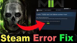 Cod MW2 Steam Error Fix | Files Failed To Validate Will Be Reacquired  Application Unexpectedly Stop