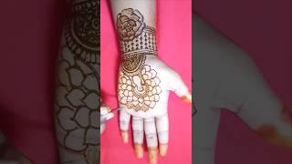 Very Simple Mehndi Design | Easy Mehndi design for ganesha chaturthi  | #youtubeshorts #mehndidesign