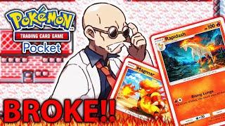 Blaine's NEW RAPIDASH DECK Is TOO BUSTED!! | Pokemon TCG Pocket