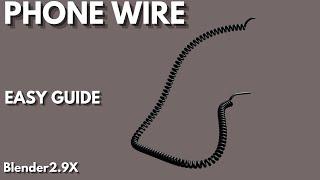 phone wire modeling in blender 2.9x