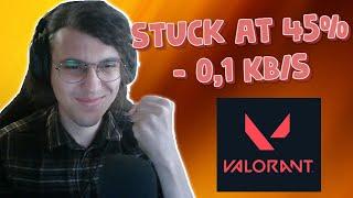How To Fix Valorant Stuck At 45% - 0,1kb/s