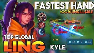 100% UNKILLABLE! Ling Best Build & Emblem | Ling Gameplay By Kyle. | Mobile Legends