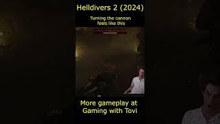 Turning the cannon in Helldivers 2 #shorts