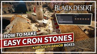 Get Free Cron Stones Daily & How To Make Karlstein Armor Guide | Black Desert