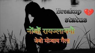 नोंजों रायज्लायनो जेबो मोन्थाय गैला  || Sad status  || new bodo shayari status ️ || J Bodo status