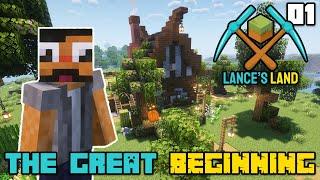 Lance's Land SMP - THE GREAT BEGINNING with a COTTAGE BUILD!