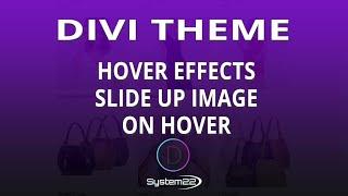 Divi Theme Hover Effects Slide Up Image On Hover 