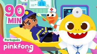 Ai! O Bombeiro se Machucou!‍| Hospital | +Completo | Pinkfong, Bebê Tubarão! Canções para Crianças