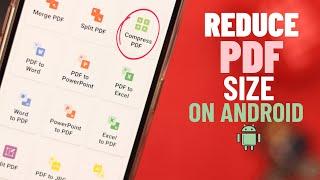 How To Reduce PDF File Size in Any Android! [Compress]