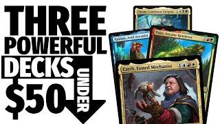 3 POWERFUL Commander Decks on a BUDGET | Decks Under $50