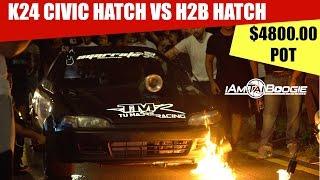 K24 Honda Civic hatch vs H2b Civic Eg Hatch