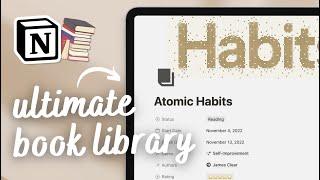 ACHIEVE your reading goals | Ultimate Book Library & Reading Tracker Notion Template Tour