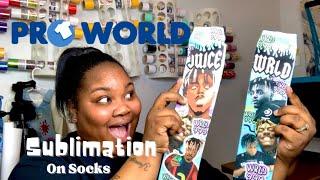 Sublimation on SOCKS ! (Design on Canva) | What is ProWorld?