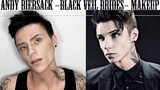 Andy Biersack Black Veil Brides Makeup Transformation Tutorial + Funny Moments